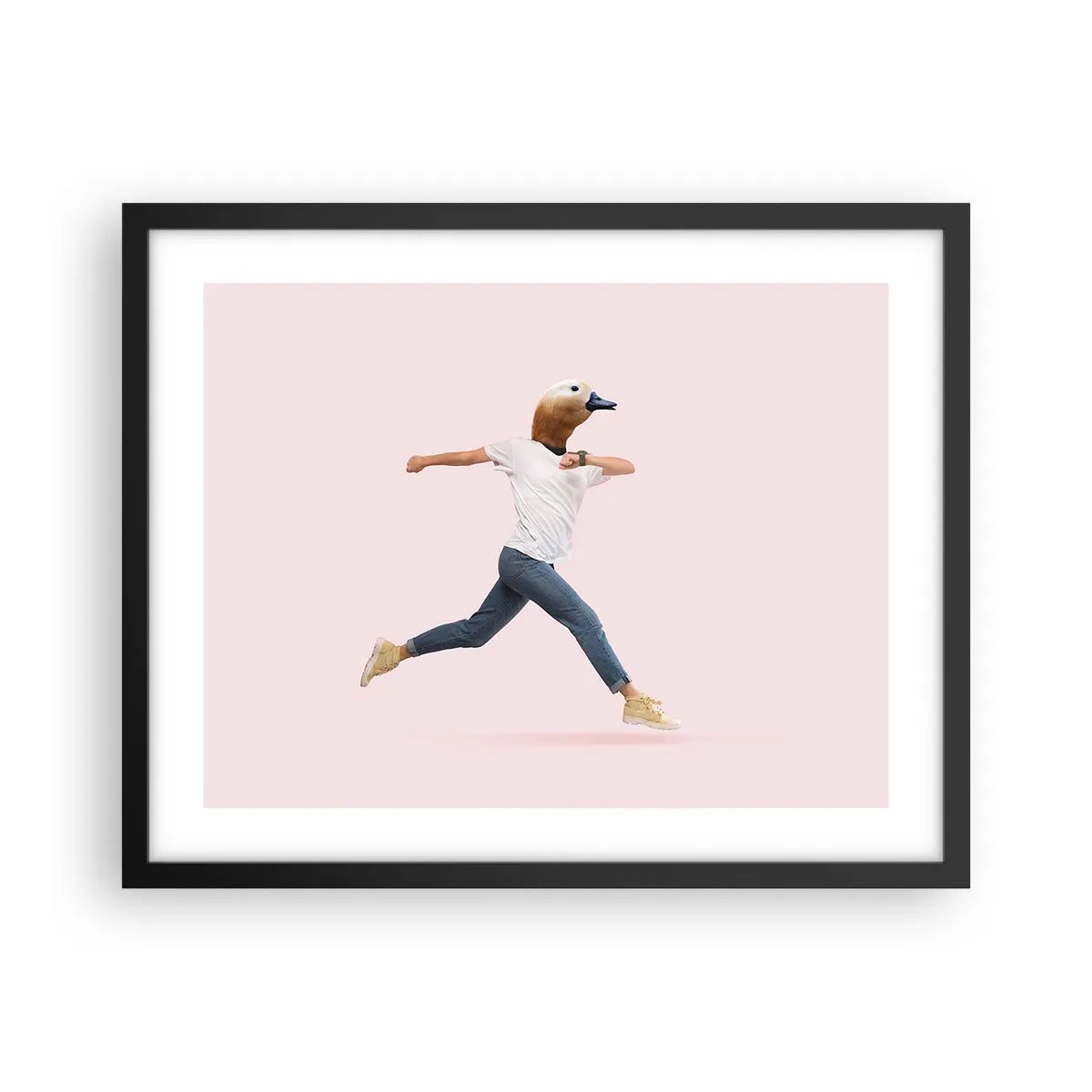 Plakat i sort ramme - En knivspids absurditet - 50x40 cm