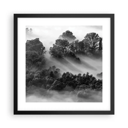 Plakat i sort ramme - At vågne fra søvnen - 40x40 cm