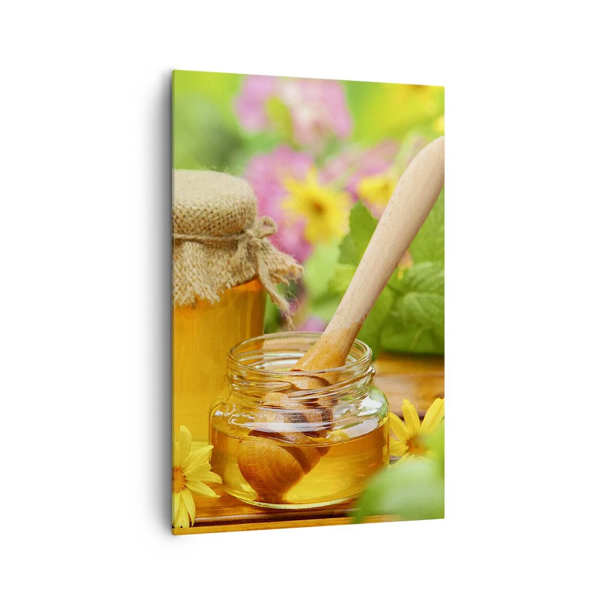 Lærredstryk - Billede på lærred - Sød og blomsteragtig - 80x120 cm