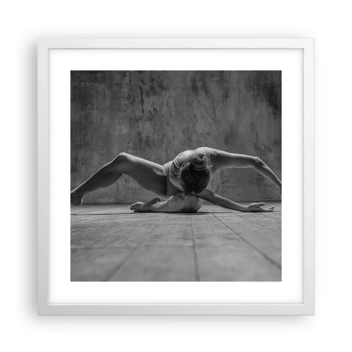 Plakat i hvid ramme - Symmetri fundet - 40x40 cm