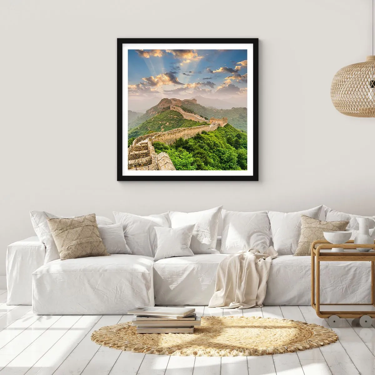 Plakat i sort ramme - Uforanderlig storhed - 40x40 cm