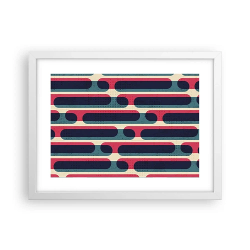 Plakat i hvid ramme - Indad og fremad - 40x30 cm