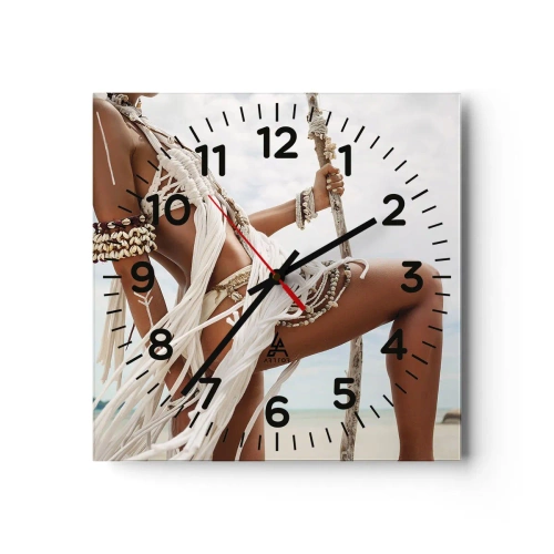 Vægur, Uret - Præstinde af solen - 40x40 cm