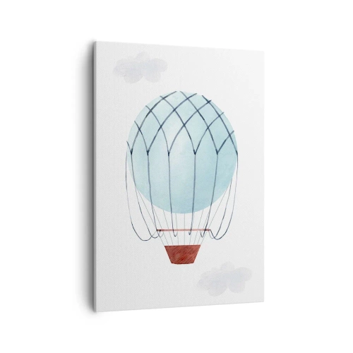 Lærredstryk - Billede på lærred - Alt i skyerne - 50x70 cm