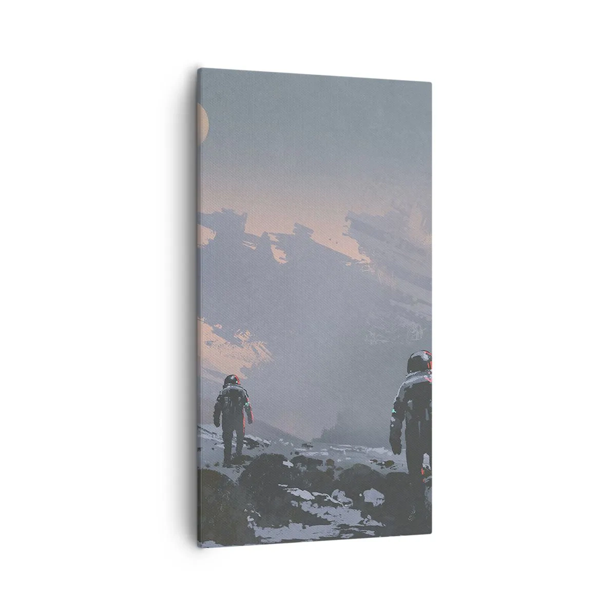 Lærredstryk - Billede på lærred - Under en ukendt stjerne - 55x100 cm