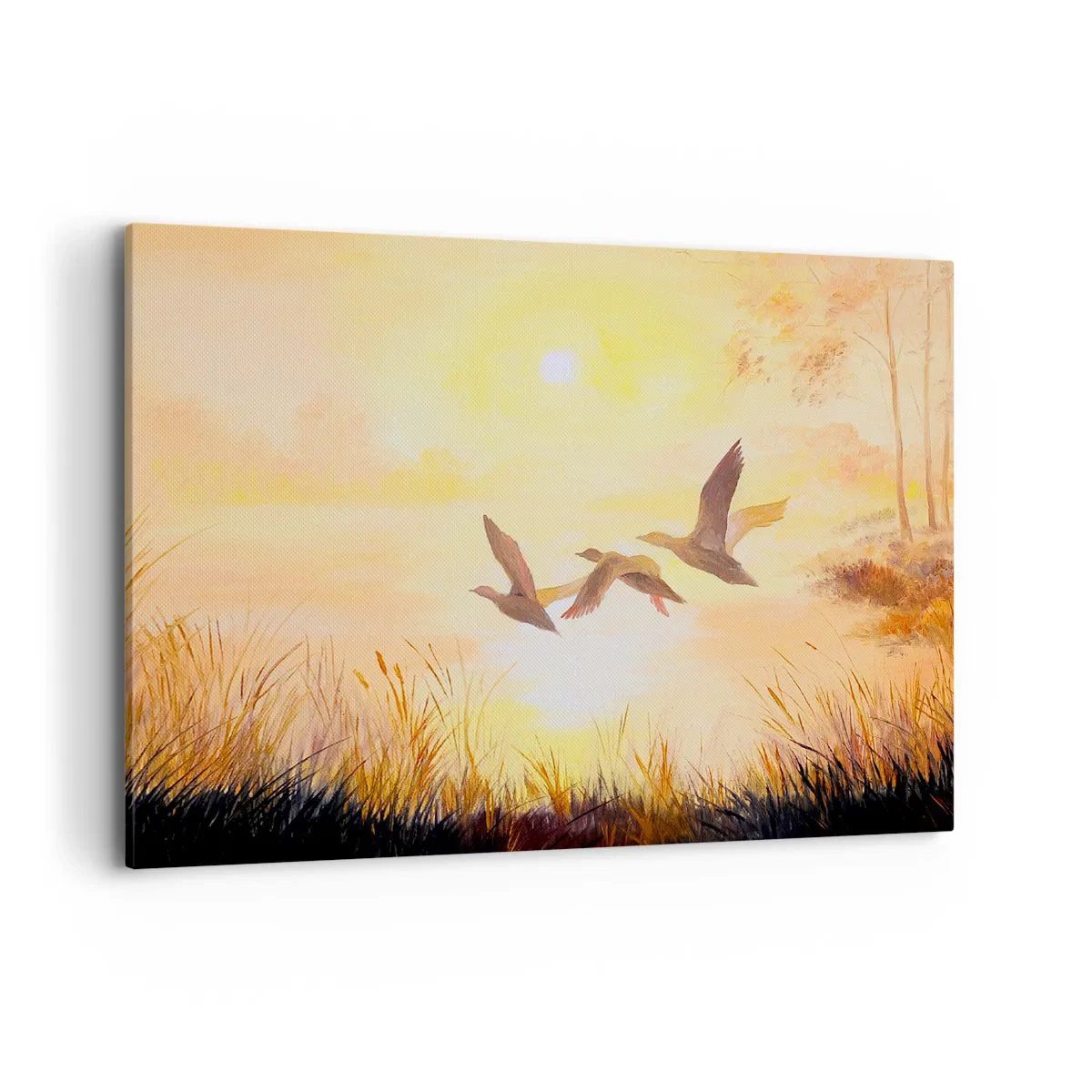 Lærredstryk - Billede på lærred - Starten på en lang rejse - 100x70 cm