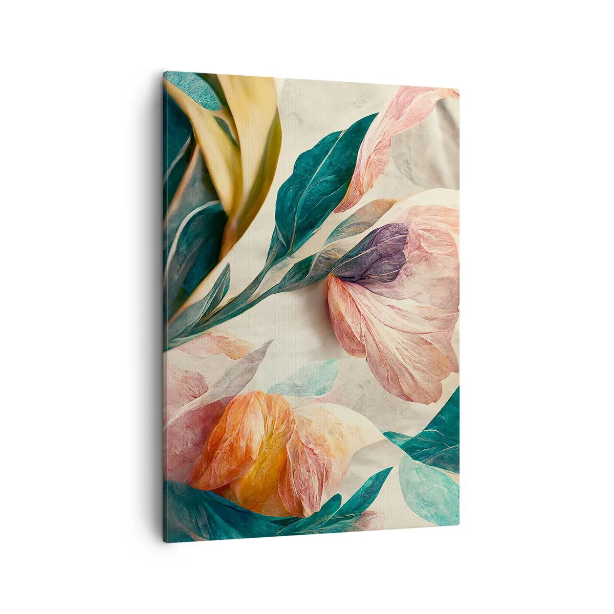 Lærredstryk - Billede på lærred - Blomster på de sydlige øer - 50x70 cm