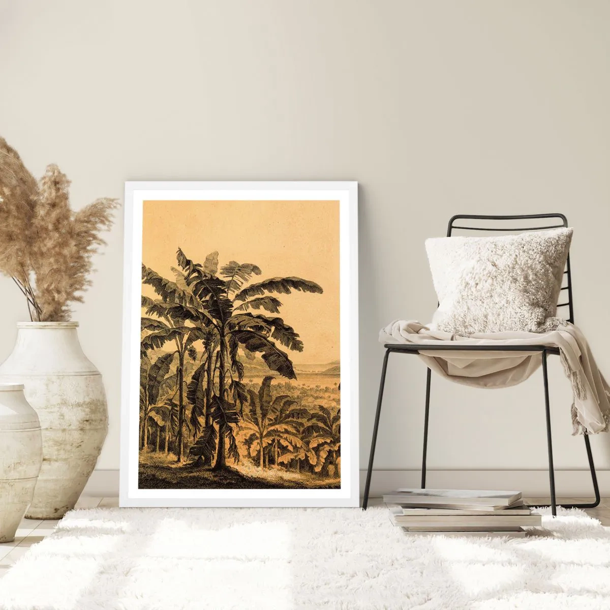 Plakat i hvid ramme - I en kolonial atmosfære - 50x70 cm