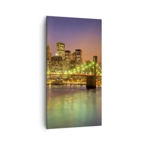 Lærredstryk - Billede på lærred - Lyset går aldrig ud her - 55x100 cm