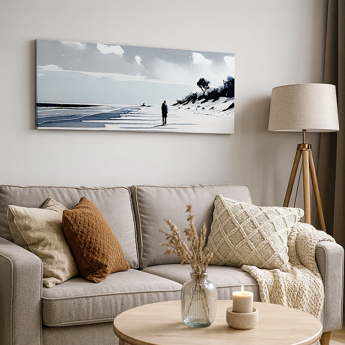 Lærredstryk - Billede på lærred - Alene - 30x30 cm