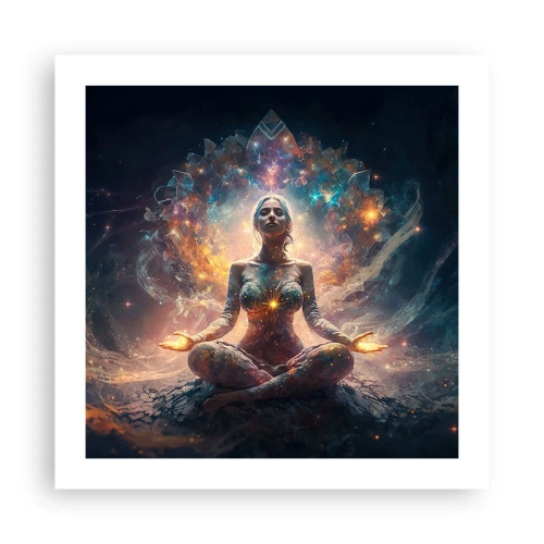 Plakat - Flow af god energi - 50x50 cm
