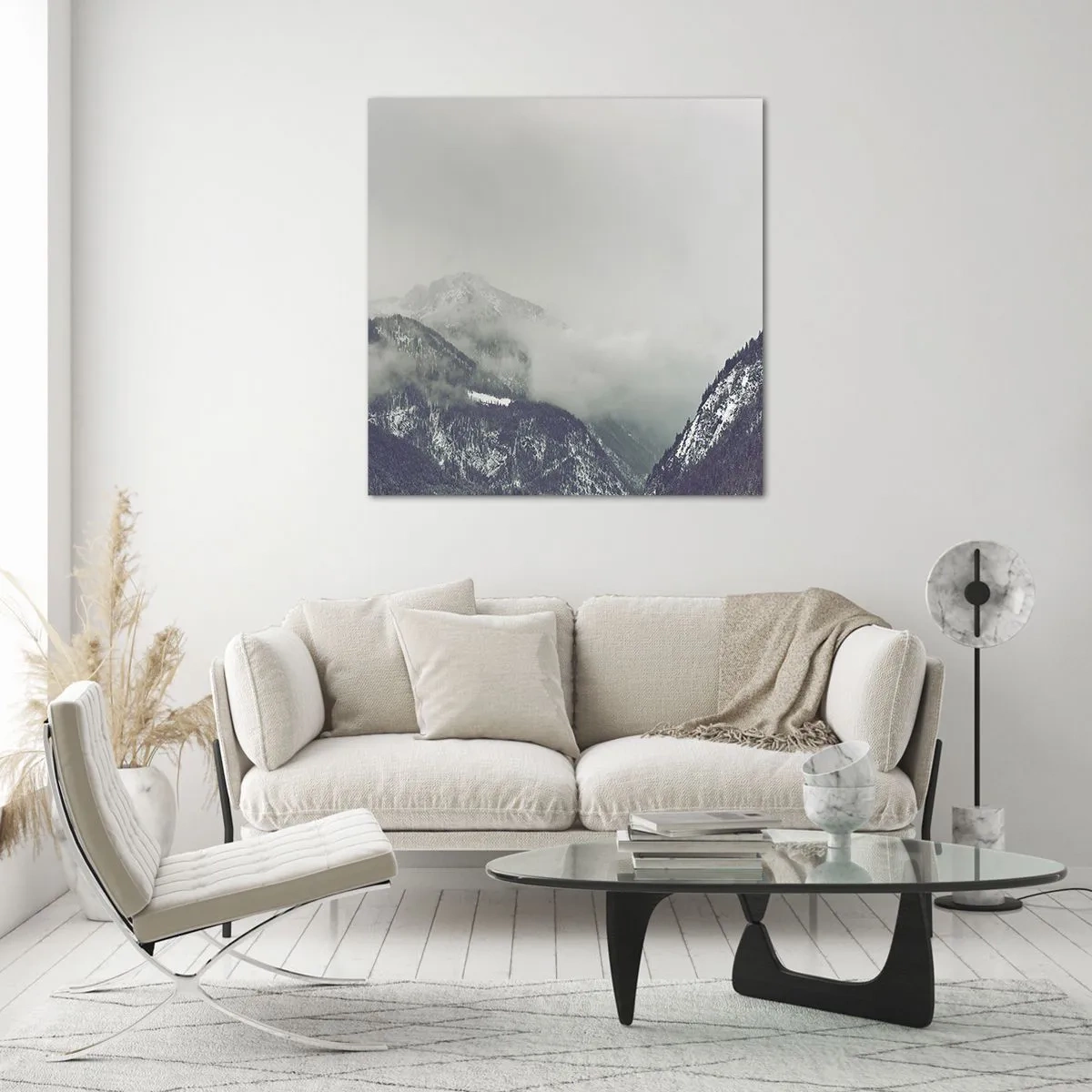 Billede på glas - Tåget dal - 30x30 cm