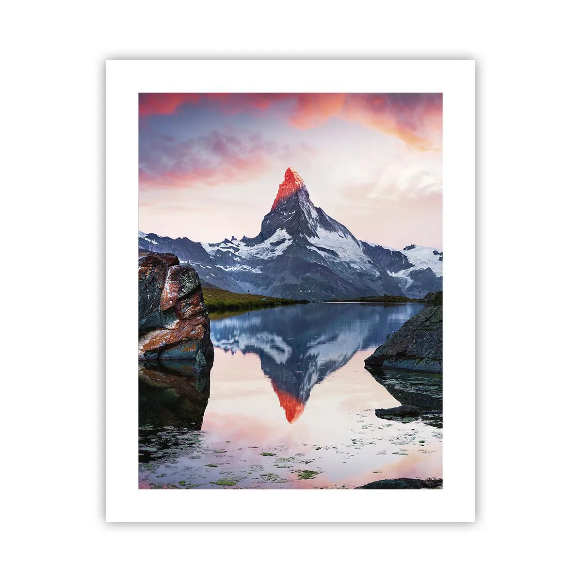 Plakat - Bjergenes hjerte er varmt - 40x50 cm