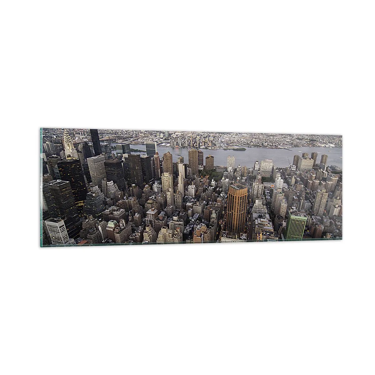 Billede på glas - Tidens bankende hjerte - 90x30 cm