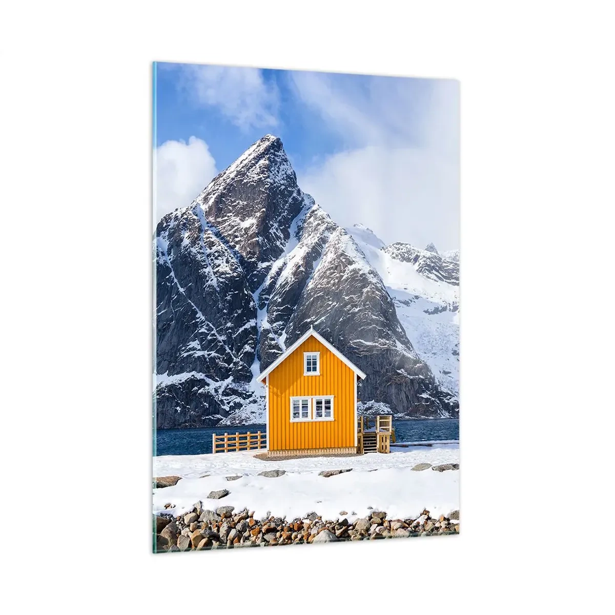 Billede på glas - Skandinavisk ferie - 50x70 cm