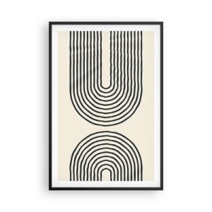 Plakat i sort ramme - Kommer snart... - 61x91 cm