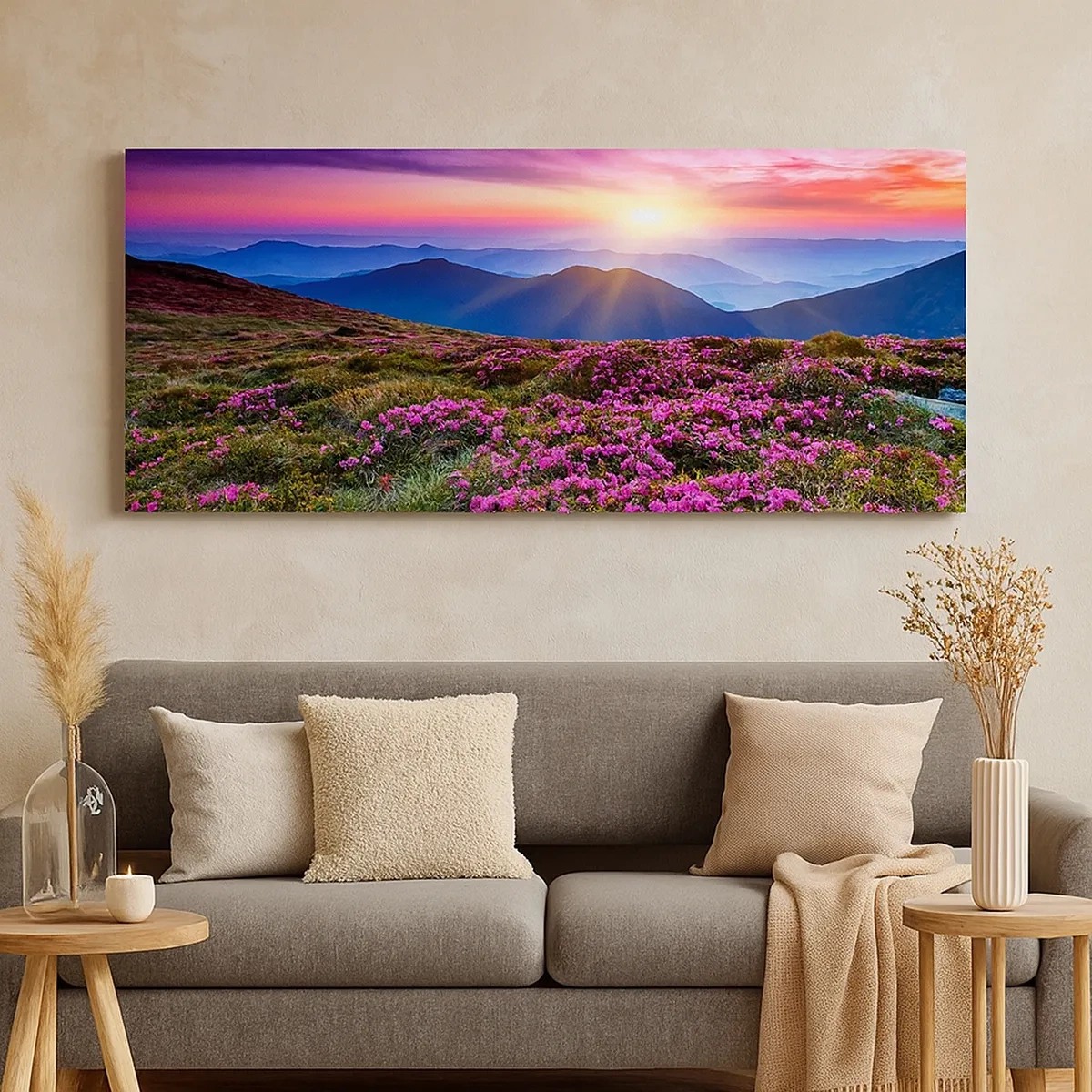 Lærredstryk - Billede på lærred - Urter duftede friske bundter fra niw - 30x30 cm