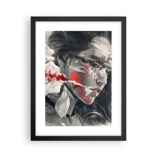 Plakat i sort ramme - I det absurdes damp - 30x40 cm