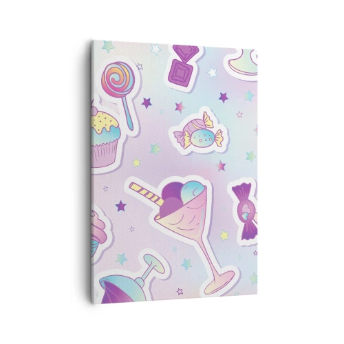 Lærredstryk - Billede på lærred - At have en fødselsdag hver dag - 50x70 cm