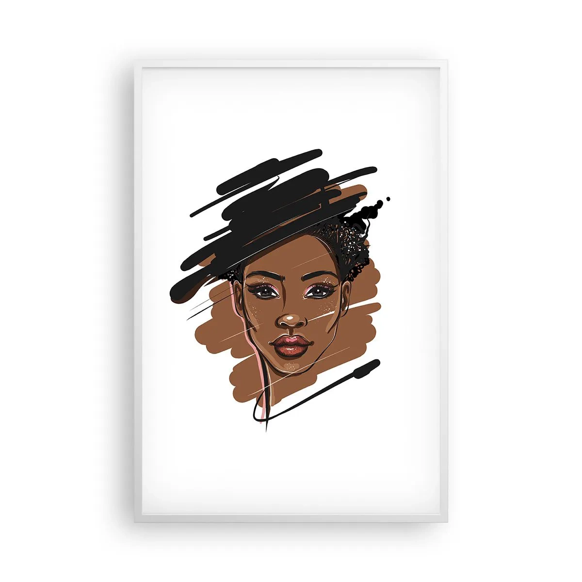 Plakat i hvid ramme - Sød som chokolade - 61x91 cm