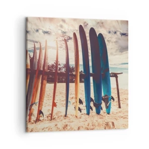 Lærredstryk - Billede på lærred - Godnat, indtil i morgen - 50x50 cm