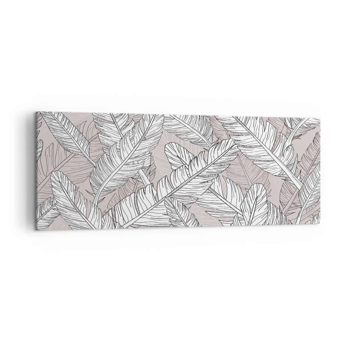 Lærredstryk - Billede på lærred - Fjerlig uro - 140x50 cm