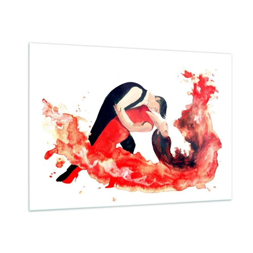 Billede på glas - Tango - en sensuel bølge - 100x70 cm
