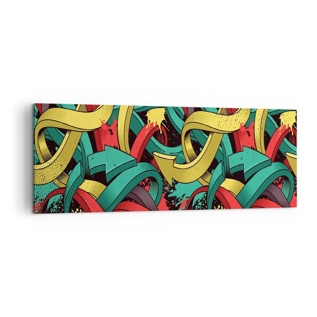 Lærredstryk - Billede på lærred - Hvilken vej skal man gå? - 140x50 cm