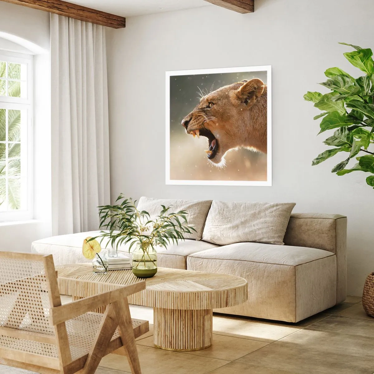 Plakat - Prøv ikke at lytte - 40x40 cm