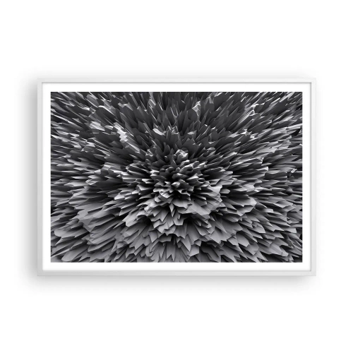 Plakat i hvid ramme - Det kan ikke blive skarpere end dette - 100x70 cm