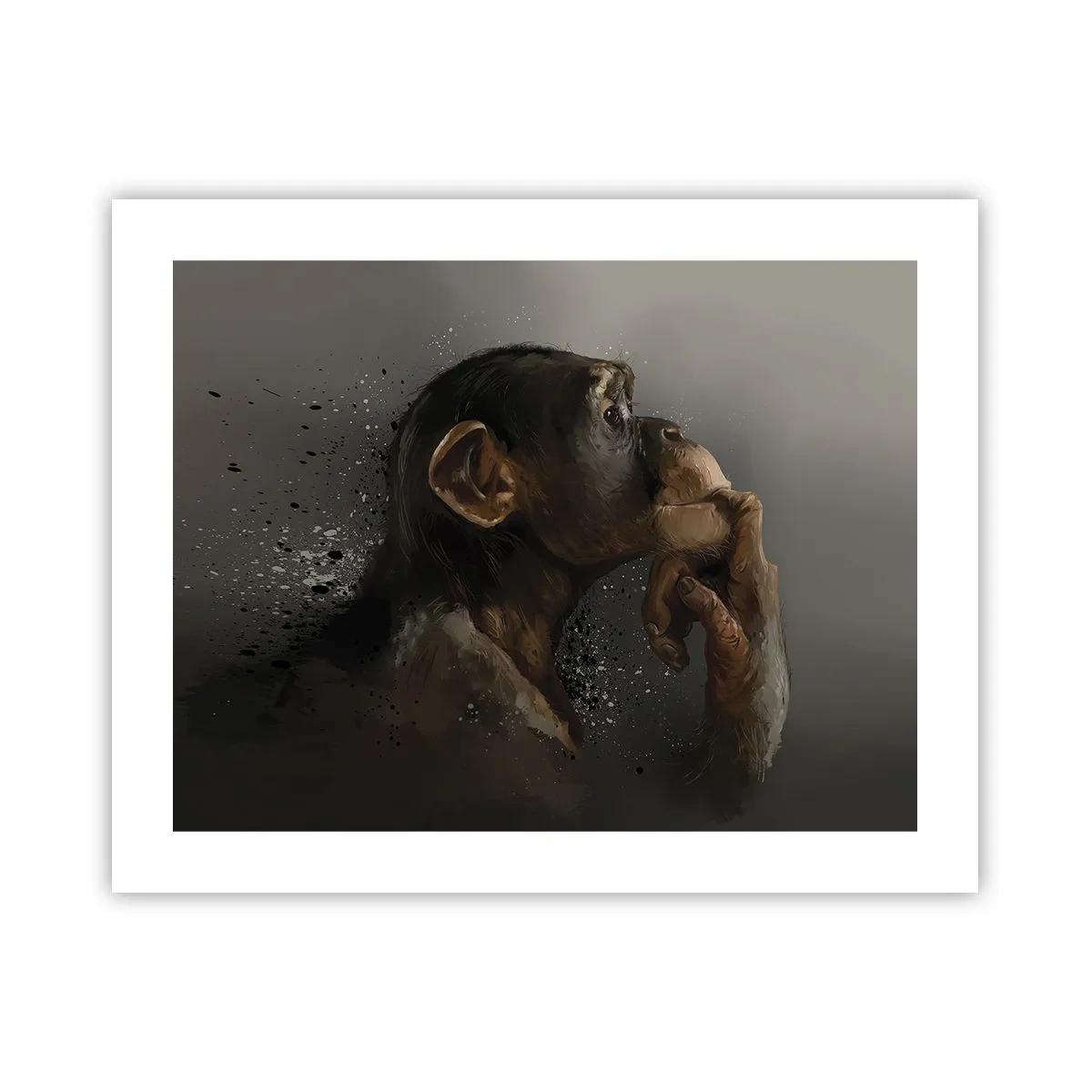 Plakat - Helt sikkert en tænker - 50x40 cm