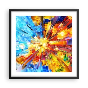 Plakat i sort ramme - In medias res - 50x50 cm