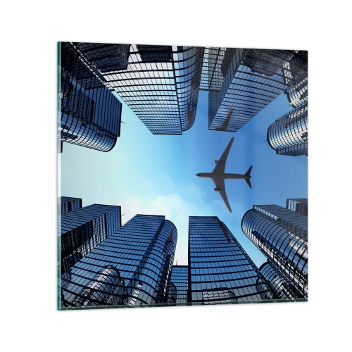 Billede på glas - Udsigt fra glasslugten - 40x40 cm