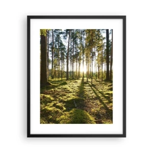 Plakat i sort ramme - ...Bag de syv skove - 40x50 cm