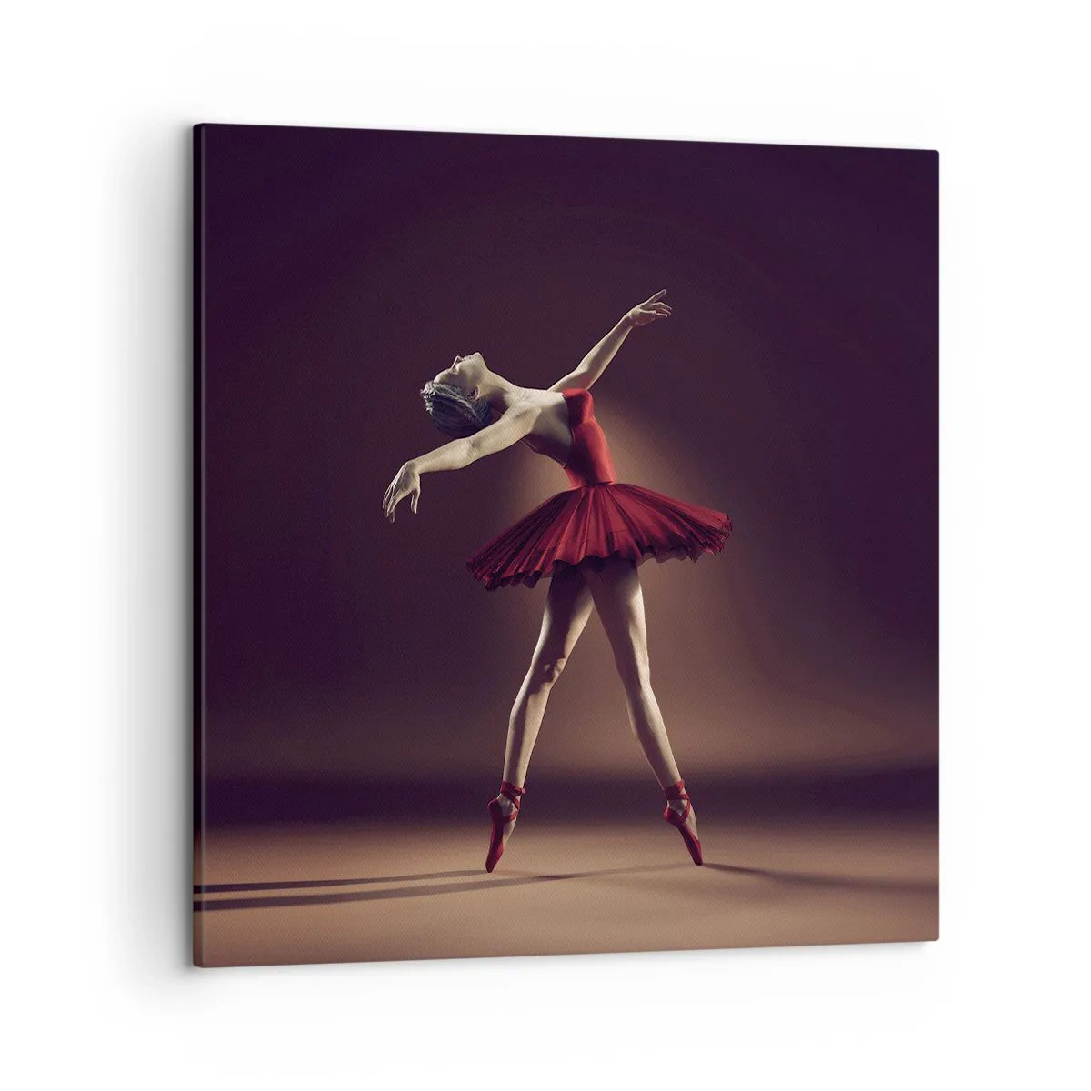 Lærredstryk - Billede på lærred - Prima ballerina - 50x50 cm