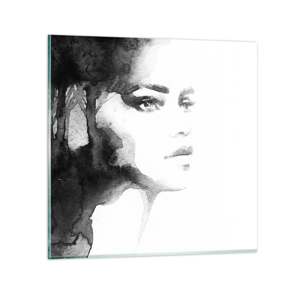 Billede på glas - Lavet af mystik og tåge - 30x30 cm