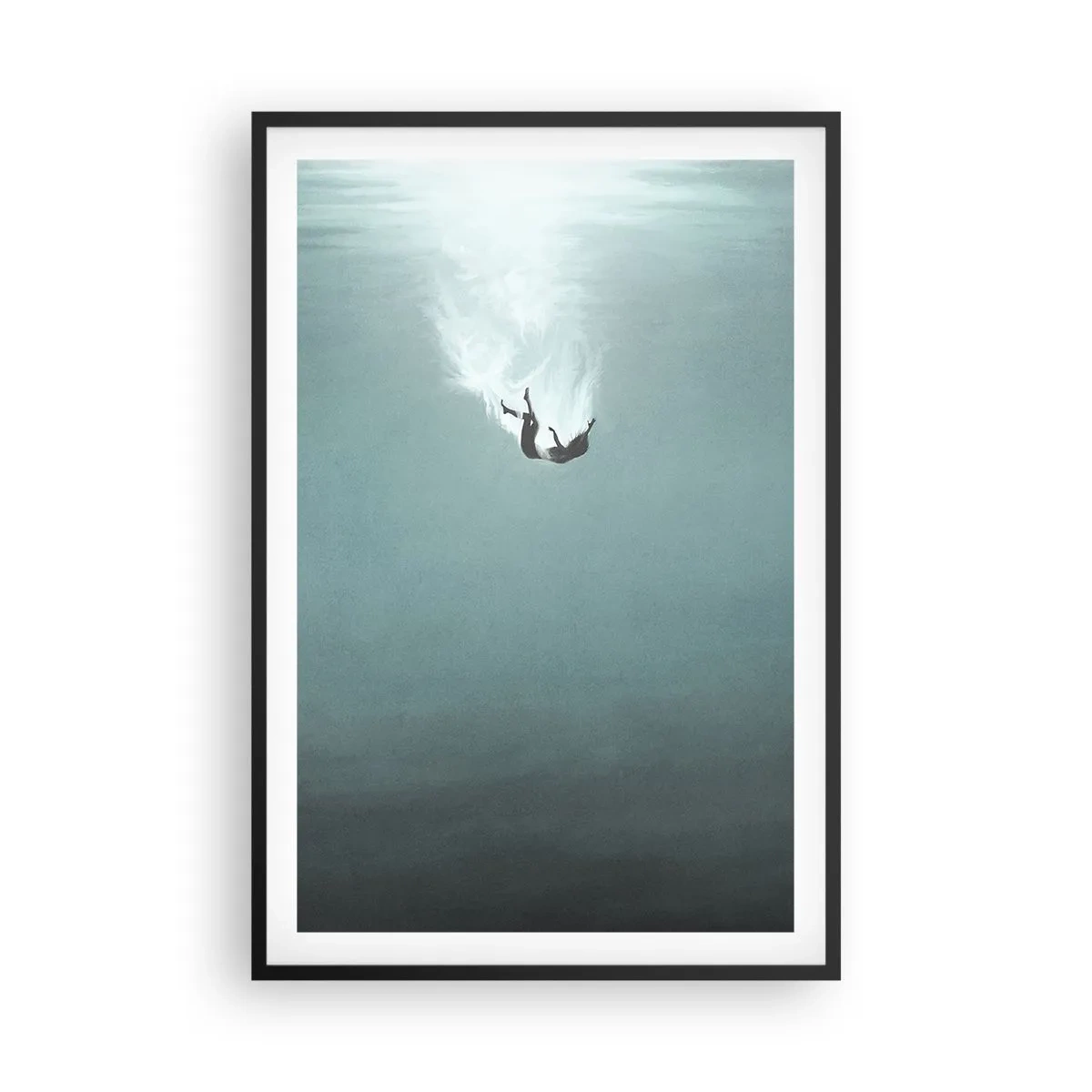 Plakat i sort ramme - I havets favntag - 61x91 cm