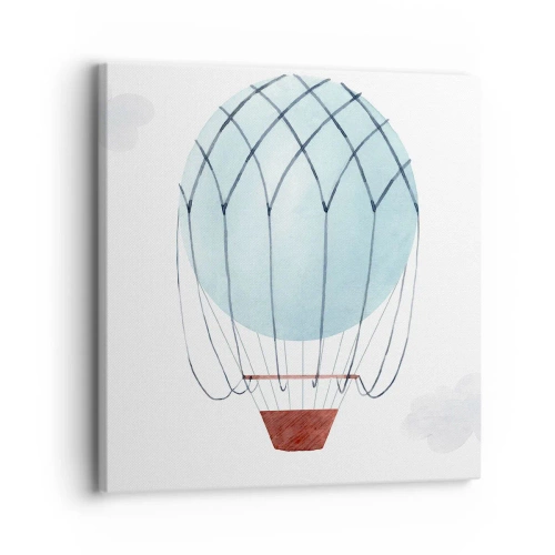 Lærredstryk - Billede på lærred - Alt i skyerne - 30x30 cm