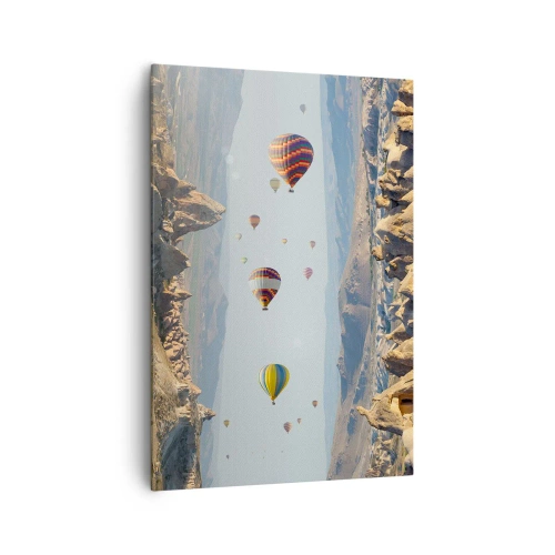 Lærredstryk - Billede på lærred - Alt er muligt her - 70x100 cm