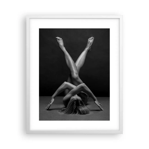 Plakat i hvid ramme - Nøgenhedens geometri - 40x50 cm