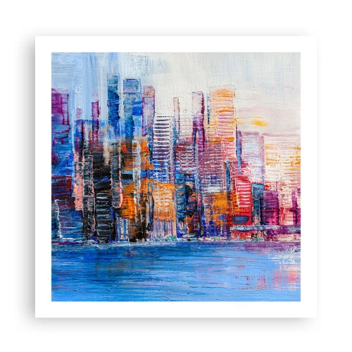 Plakat - En glad metropol - 60x60 cm