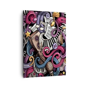 Lærredstryk - Billede på lærred - Kompliceret melodi - 50x70 cm