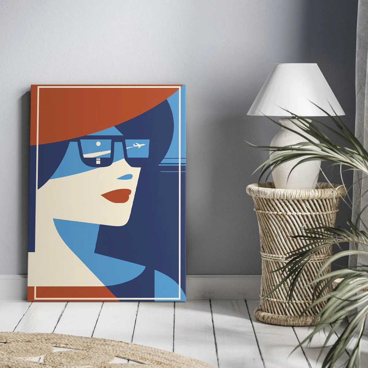 Lærredstryk - Billede på lærred - Ferie rejse - 50x70 cm