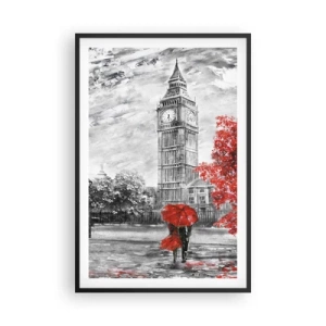 Plakat i sort ramme - En spændende dag - 61x91 cm