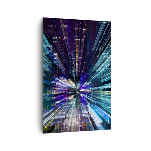 Lærredstryk - Billede på lærred - Overgang til hyperrummet - 80x120 cm