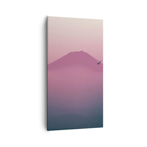 Lærredstryk - Billede på lærred - Vandrer over skyerne - 55x100 cm