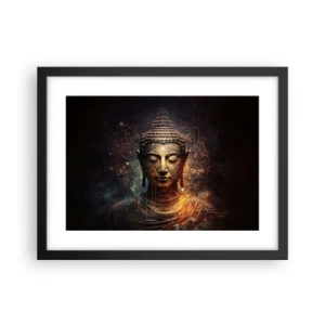 Plakat i sort ramme - Åndelig balance - 40x30 cm