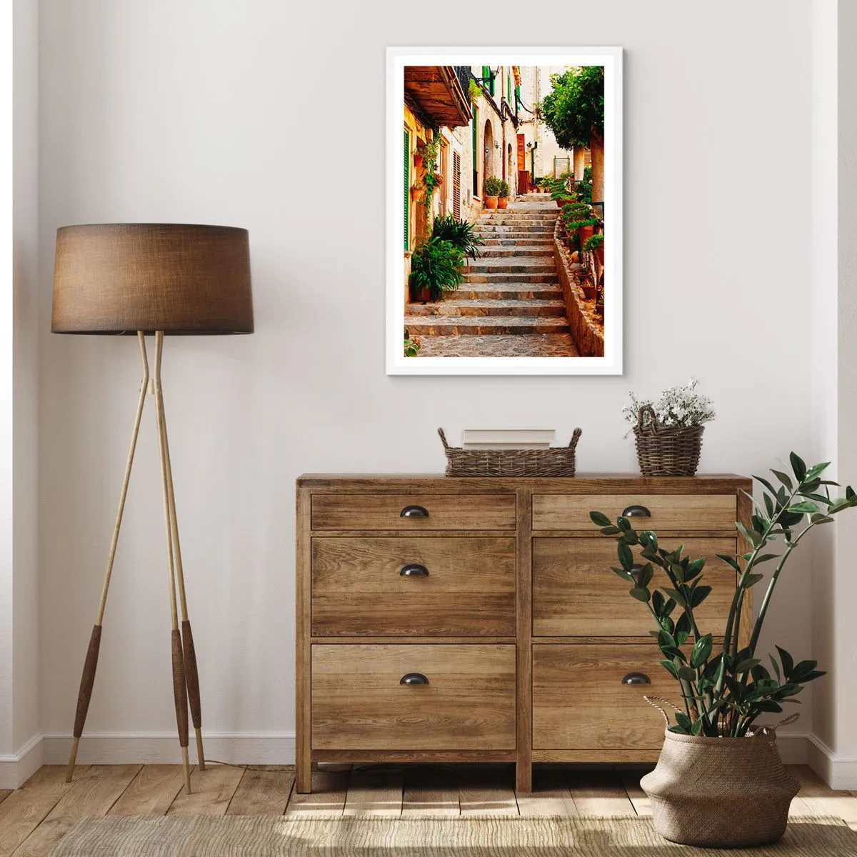 Plakat i hvid ramme - Magien ved en spansk ferie - 40x50 cm