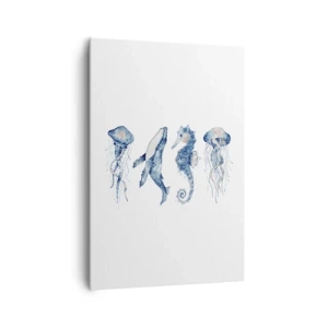 Lærredstryk - Billede på lærred - Havets vidundere - 70x100 cm
