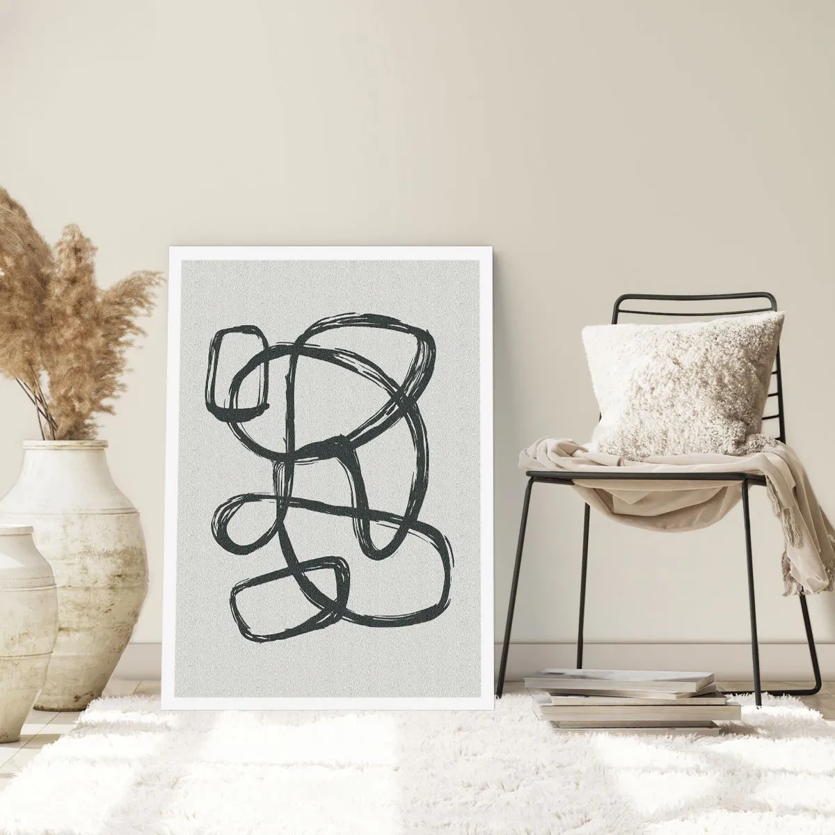 Plakat - Loopet abstraktion - 30x40 cm